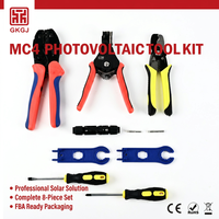 Kit de Herramientas Manuales para Instalación de Cables Solares Fotovoltaicos con Herramientas de Corte y Crimpado, Estuche Flexible de Acero al Carbono OEM