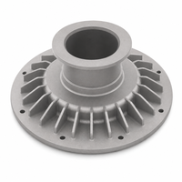 Rotor de pompe turbomoléculaire en aluminium usiné CNC 5 axes, impeller de pompe à vide personnalisé avec pales incurvées complexes