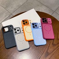 Coque Magnétique Respirante Anti-Chaleur pour iPhone 18 17 Pro Max 16 15 14 13 12 Pro Max Plus – Housse Froide Mate Antichoc