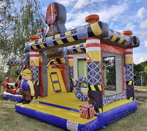 <span class=keywords><strong>Bob</strong></span> các <span class=keywords><strong>Builder</strong></span> Combo nhảy lâu đài với Slide Inflatable bouncy nhà xây dựng trang web cho trẻ em - Product Image 2