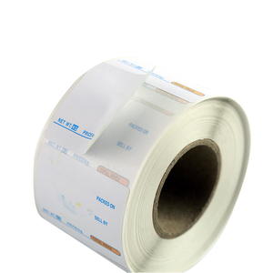 OEM impresión brillante en rollo 55mm W x 40mm L papel autoadhesivo etiqueta redonda - Product Image 1