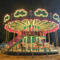 Fabricant chinois de carrousel de Noël luxueux à deux étages à vendre