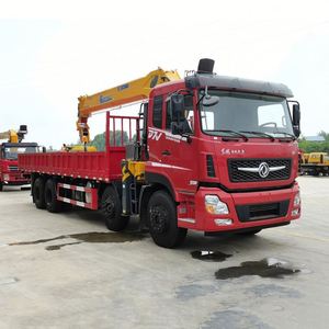 Camion grue Dongfeng 8X4 avec plateau, grue télescopique montée sur camion, 14 tonnes - Product Image 6