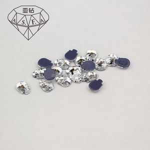 ASFA13 คริสตัลรูปทรงกระโหลก 6.8*8 มม. แบบติดด้วยความร้อน ss6 และ SS10 สำหรับเครื่องติดคริสตัลด้วยความร้อน ab crystal - Product Image 3