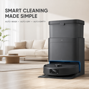 Robot aspirateur et serpillière ECOVACS DEEBOT N30 PRO OMNI, aspiration de 10000 Pa, ZeroTangle 2.0, TruEdge, 60 ℃   Autolavage à l'eau chaude - Product Image 1