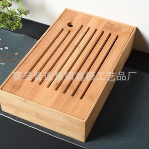 Bamboo and wood rectangular Japanese-style tea tray, water storage tea <b>table</b> tray, Kung Fu tea set, <b>mini</b> dry brewing <b>table</b>, - Product Image 5