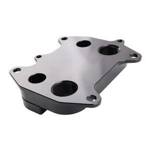 High-Quality Aluminum Oil Filter Sandwich Adapter Plate FMOC2 for Audi A1A3A4 A5Q3 & VW Jetta Passat 1.6L 2.0L TDI FDJ-252-BK-RD - Product Image 3