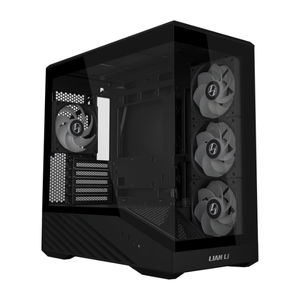Nouveauté <span class=keywords><strong>LIAN</strong></span> <span class=keywords><strong>LI</strong></span> V100 MINI Boîtier de <span class=keywords><strong>PC</strong></span> de jeu Micro ATX noir comprenant 5 ventilateurs, compatible avec les cartes mères M-ATX/Mini-ITX - Product Image 2