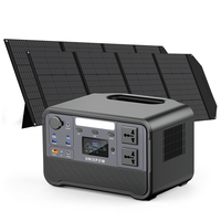 Station d'alimentation solaire portable 1200W à onde sinusoïdale pure avec panneau solaire MPPT et lampe torche 960Wh pour usage extérieur – Vente directe usine