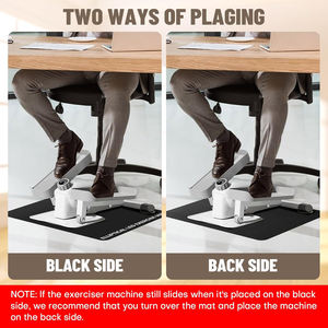 Tapete elíptico antideslizante para debajo del escritorio - Equipo de ejercicio para bicicleta <span class=keywords><strong>Peloton</strong></span>, tapete pequeño para equipo de entrenamiento en el escritorio - Product Image 3