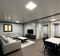Casa Contenedor Expandible y Transpirable LESEN, Vivienda Modular Moderna, Resistente al Viento, Duradera e Impermeable, Edificio de Oficinas