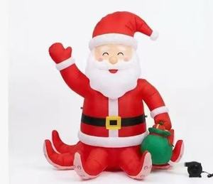 LED Lighted Inflatable Christmas Seahorse Outdoor Yard Decoration Giant Blow Up Ocean Theme Xmas Lawn <b>Ornament</b> for Party - Product Image 6