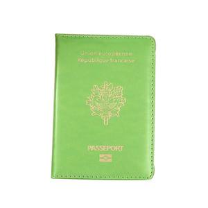 2023 vente en gros <span class=keywords><strong>France</strong></span> porte-passeport couverture brillant or déjoué cuir gaufré multicolore porte-cartes PU porte-passeport - Product Image 6