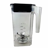 Machine à smoothies professionnelle pour les salons de thé, avec double commande à bouton-poussoir à 4 lames, machine automatique à glace pilée et à slush