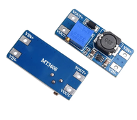 Modul Penguat Tegangan MT3608 DC-DC Step-up Converter 2A Maks 2V-24V ke 5V 9V 12V 28V Papan Catu Daya Booster