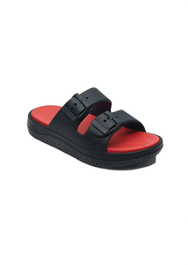 Sandali Unisex in EVA con Doppio Cinturino, Taglia 24, Comodi, Punta Aperta, Per Tutte le Stagioni, Colore Kaki - Product Image 1
