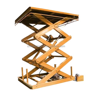 Platform Scissor Lift Tetap yang Stabil 1/<span class=keywords><strong>2</strong></span>/3 T, Lift Scissor Stasioner Dalam Tanah yang Dapat Disesuaikan untuk Pengangkatan Kargo & Perawatan Kendaraan - Product Image 1