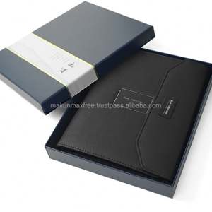 Nouveau carnet de planification A5 à feuilles mobiles avec couverture en cuir et logo LED coloré 2023, avec charge sans fil et batterie externe professionnelle 8000 mAh - Product Image 3