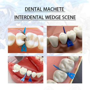 Logo tùy chỉnh nhựa chăm sóc răng miệng nêm hình dạng tulwar với lỗ 3 hộp 120 chiếc cho phương pháp điều trị chuyên nghiệp và bảo trì hàng ngày - Product Image 5