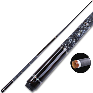 Jflowers JF-20EBF Ebony Plain‑Face Mangshen Pool Cue, Carbon Fiber Shaft for Chinese 8‑Ball American 9‑Ball Billiards Stick - Product Image 3