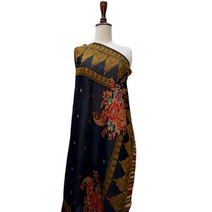 Chal Jamawar de Jacquard Floral de Lujo, Fabricante Personalizado, Suave, Transpirable, Tejido, Etnico, de Moda, para Invierno, Venta al Por Mayor - Product Image 2