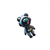 Petit cadeau : Clip diffuseur d'arômes pour grille d'aération de voiture, motif astronaute, parfum personnalisé, diffusion de senteurs naturelles, service de personnalisation OEM disponible