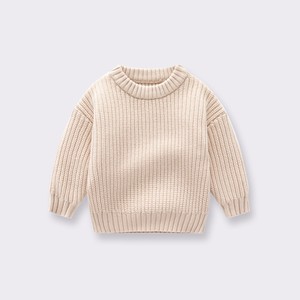 Outono Inverno Unisex Baby Knitted Jumper Ins Popular gola redonda Loose Pullover Sweater <span class=keywords><strong>para</strong></span> meninos e meninas - Product Image 2