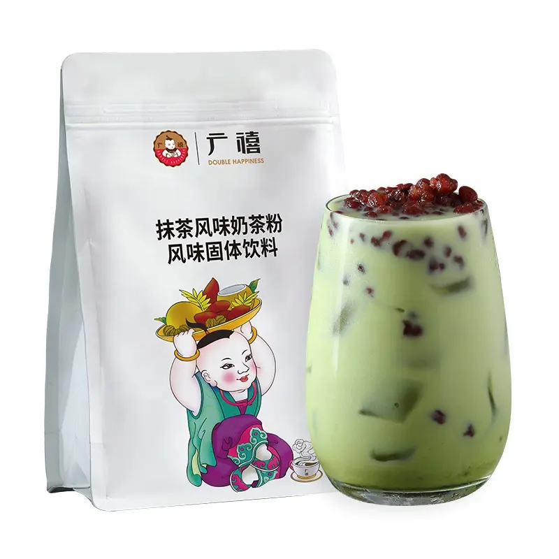 2022 New Arrivals 1kg Matcha Milk Tea Flavor Powder Matcha Bubble Tea Powder