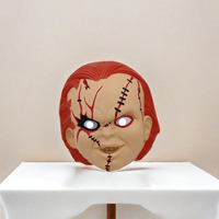 Masque d'horreur d'Halloween classique poupée fantôme réanimation accessoires de déguisement Chucky poupée masque en plastique