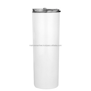 USA kho 20oz đôi tường thăng hoa khoảng trống cốc thép không gỉ Tumblers với rơm và cao su dưới - Product Image 4