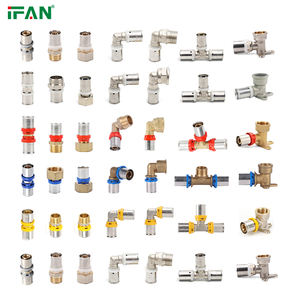 IFAN OEM échantillon gratuit <span class=keywords><strong>G</strong></span> BSP fileté TH U Type HVAC 1216mm 1620mm 2026mm 2632mm plomberie chauffage par le sol en laiton PEX raccord à pression - Product Image 1