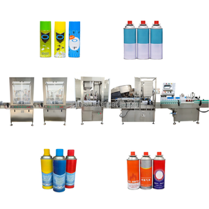 Línea de Llenado de Aerosoles Totalmente Automática - Llenado/Tapado/Prensado de Boquillas/Aplicador de Tubos para Desinfección Química Diaria - Product Image 1
