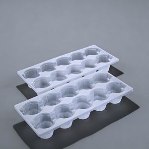 Custom Design <strong>Disposable</strong> PET 6 Cavity Clear <strong>Plastic</strong> Food Grade Pastry <strong>Dessert</strong> Big <strong>Tray</strong> Packaging Cakes Sandwich Snow Rectangle - Product Image 5