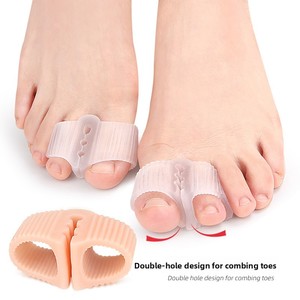 Protège-orteils SEBS pour tongs, sandales et claquettes, avec entretoises à clip fileté, coussinet de pied, double trou superposé, type bec de canard - Product Image 5