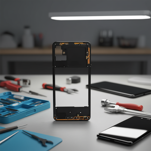 Telaio Centrale Nero di Ricambio per Galaxy A51 A515F in Materiale ABS - Product Image 2