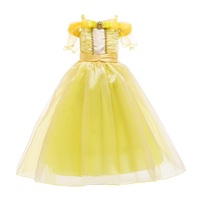 2021 Commercio All'ingrosso della fabbrica Fionda D'oro Della Principessa Costumi Per Bambini Per Bambini di Halloween Belle TV Movie Anime Cosplay Abiti Fantasia per le Ragazze