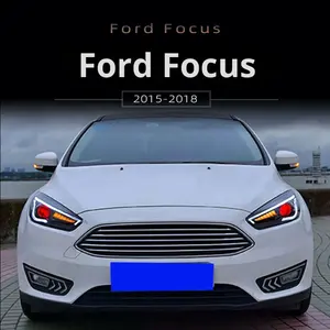 Conjunto de Faros Delanteros Modificados para Ford Focus 15-18, con Luces LED de Circulación Diurna, Intermitentes Dinámicos y Láser, Modelo MK3.5 - Product Image 2