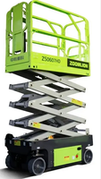 Plateforme de travail en hauteur à ciseaux hydraulique Zoomlion ZS0607HD, hauteur de travail de 8 m, élévateur pour personnes