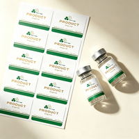 Autocollants en vinyle pour flacons de peptides, étanches HD, avec adhésif puissant, résistants à la chaleur et aux UV, pour compléments alimentaires de 2 ml/3 ml/10 ml