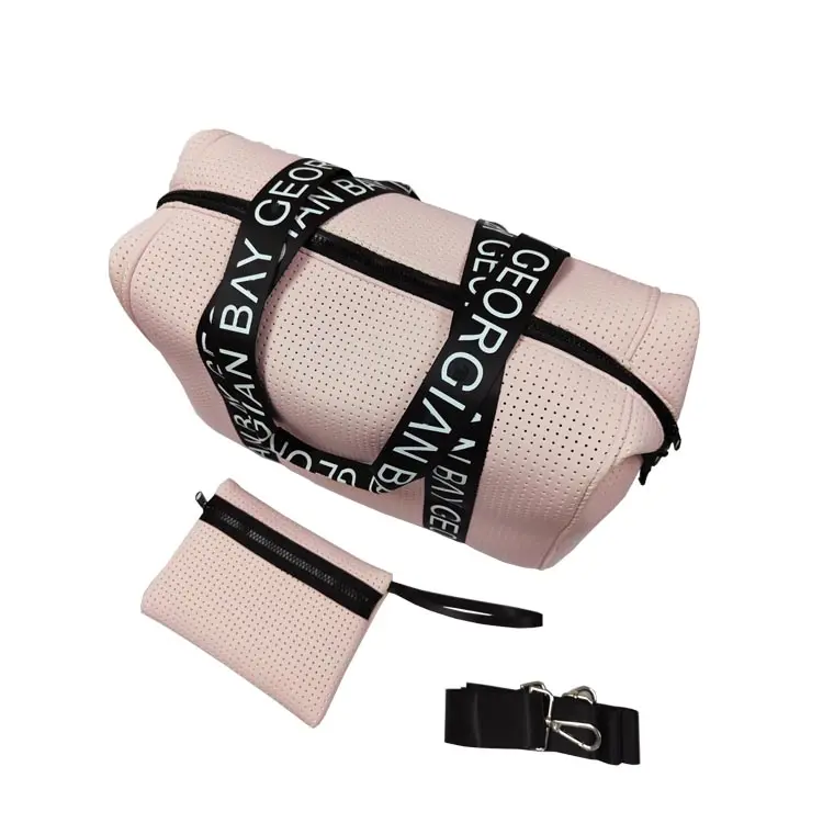 Sports Gym Bag Women Girls Fashion Neoprene Duffel Bag For Yoga Baseball Handbag