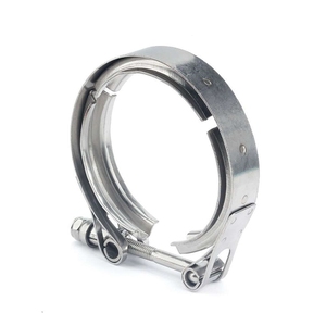 Collier de serrage en <span class=keywords><strong>V</strong></span> Inox <span class=keywords><strong>76mm</strong></span> pour échappement de générateur - Product Image 5