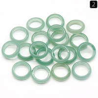 Vente en gros de nouvelle bague créative en pierre naturelle cristal agate bijoux en pierres précieuses quartz rose aventurine verte bague oeil de tigre