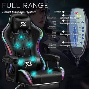MOQ bajo Envío gratis Silla Gamer Silla <span class=keywords><strong>de</strong></span> juegos <span class=keywords><strong>de</strong></span> computadora barata Silla <span class=keywords><strong>de</strong></span> juegos <span class=keywords><strong>de</strong></span> carreras ajustable <span class=keywords><strong>de</strong></span> computadora con RGB y masaje - Product Image 5