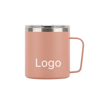Mug à café de bureau isotherme réutilisable en acier inoxydable SUS304, avec poignée robuste, pour le travail, le café, le thé et les boissons quotidiennes