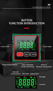 Aismartlink Inclinomètre numérique laser intelligent magnétique haute précision à 360 degrés, règle de niveau, jauge d'angle, outil - Product Image 6