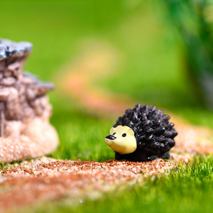 Figurine miniature en résine de hérisson, décoration de <span class=keywords><strong>jardin</strong></span> féerique, accessoires de bonsaï - Product Image 2
