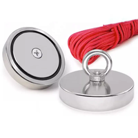 Xinhongchang Super Strong N52 Grade Néodyme NdFeB Pot/Tasse Forme Aimant 800lbs Puissance Permanent Aimant De Pêche Kit Magnétique