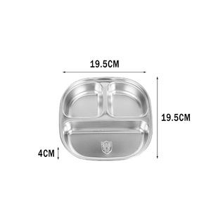 <span class=keywords><strong>Plateau</strong></span> de service en acier inoxydable de qualité alimentaire Tianxing 304, <span class=keywords><strong>plateau</strong></span> de service pour le déjeuner et le dîner, récipient alimentaire de dessin animé pour enfant - Product Image 6