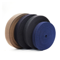 Bande élastique en polyester, ruban biais, ruban jacquard plié, élastique pour ceinture, logo personnalisé écologique, délai de livraison rapide, faible coût