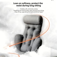 Nouvel Oreiller Ergonomique Tout-en-un 2026 pour Soutien Cervical et Lombaire, Coussin de Dos Complet pour Chaise de Bureau et Siège de Voiture